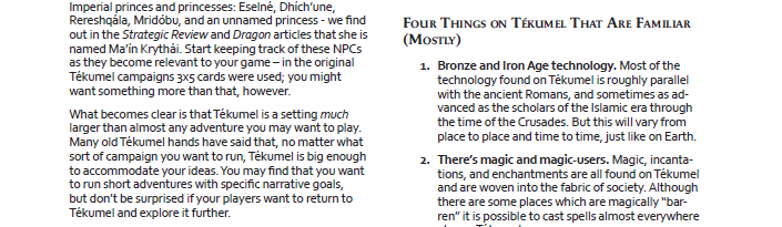 Sample text from early draft of layout